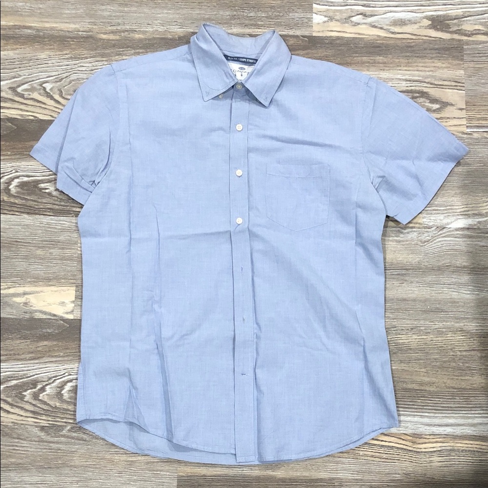 Old Navy Men's Casual Light Blue Button Down Shirt